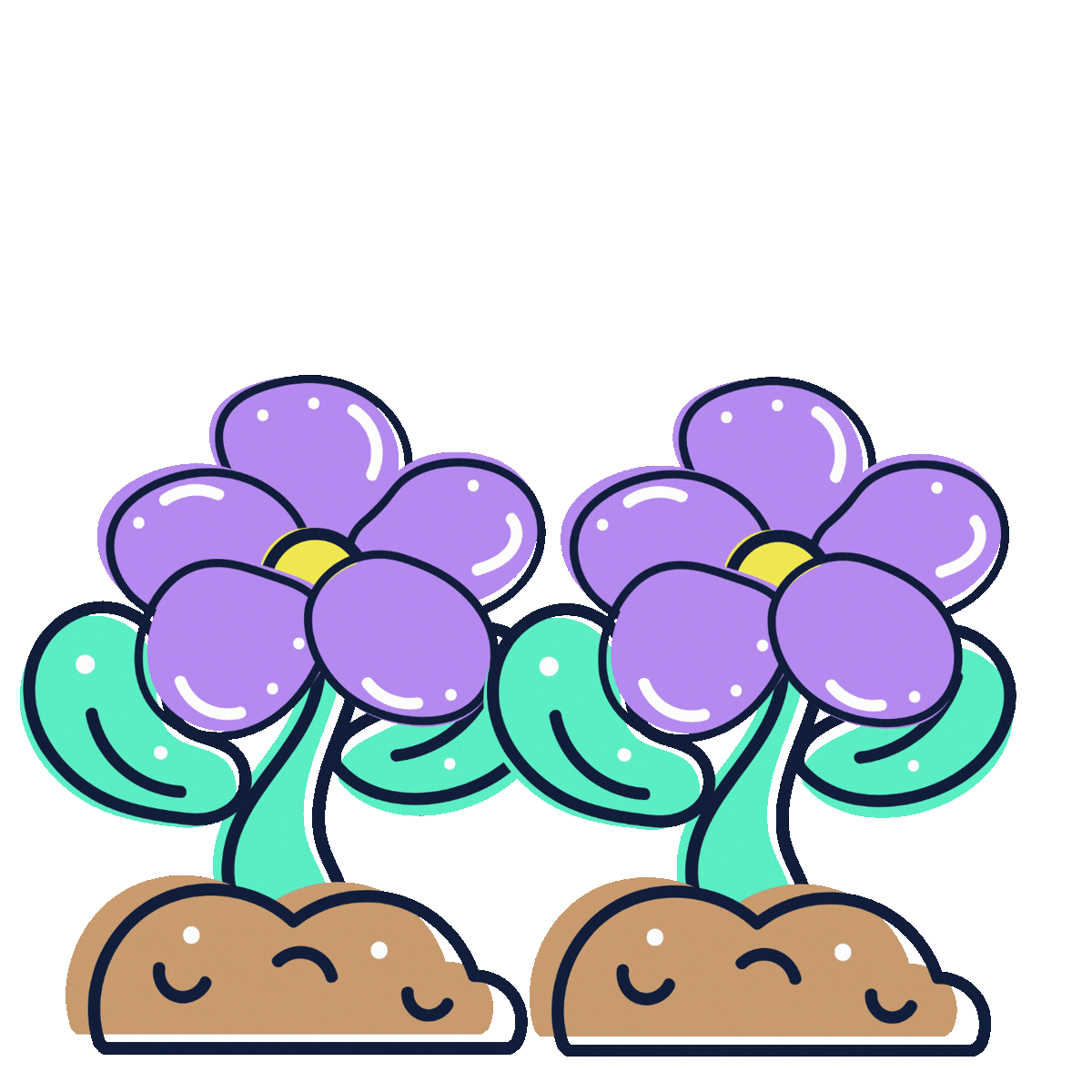 Purple flower illustration